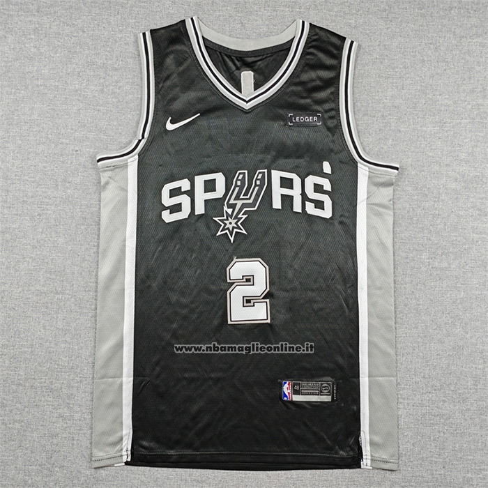 Maglia San Antonio Spurs Dylan Harper No 2 Icon 2025-26 Nero